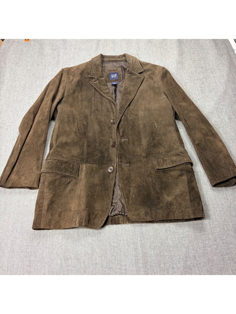 GAP Brown Mens genuine Leather Jacket Medium